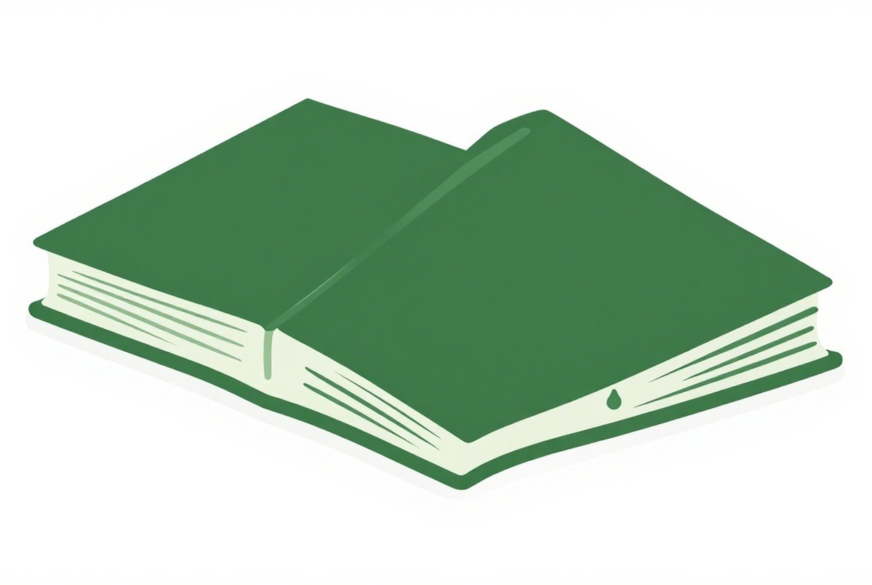 Paper cross-section with binding and page weight marks