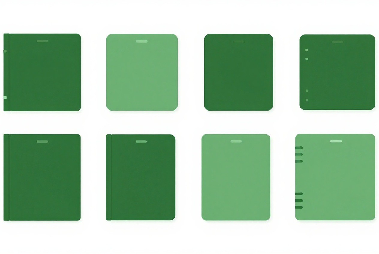 Planner size comparison with insert and cover markers